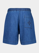 Commas Blue Walk Denim Cotton Shorts