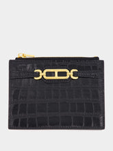 Tom Ford Black Crocodile Leather Card Holder
