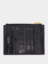 Tom Ford Black Crocodile Leather Card Holder