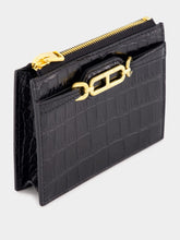 Tom Ford Black Crocodile Leather Card Holder