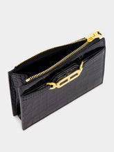Tom Ford Black Crocodile Leather Card Holder
