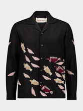 Baziszt Black Embroidered Marine Shirt