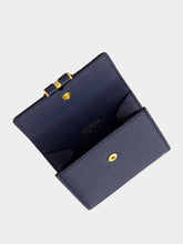 Tom Ford Denim Blue Tara Grain Leather Card Holder