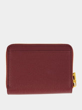 Tom Ford Red Plum Grain Leather Mini Wallet