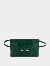Tom Ford Emerald Croc-Effect Leather Shoulder Bag