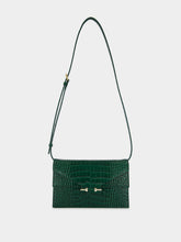 Tom Ford Emerald Croc-Effect Leather Shoulder Bag