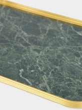 Kaymet Gold and Green Marble Tray