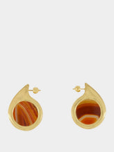 Panconesi Gold Dusk Agate Earrings