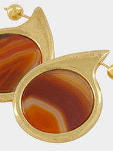 Panconesi Gold Dusk Agate Earrings