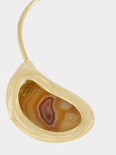 Panconesi Dusk Gold-Plated Red Agate Choker