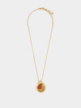 Panconesi Gold Dusk Red Agate Pendant