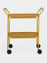 Kaymet Gold Ribbed Aluminium Trolley