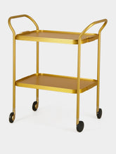 Kaymet Gold Ribbed Aluminium Trolley