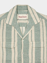Baziszt Kurt Matka Silk Stripe Shirt