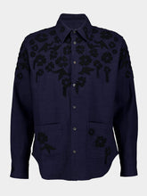 Baziszt Blue Floral Embroidered Jacket