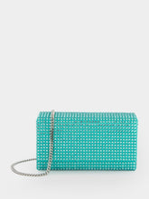 Amina Muaddi Superamini Paloma Crystal Clutch