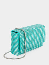 Amina Muaddi Superamini Paloma Crystal Clutch