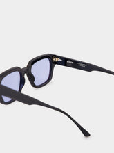 Ahlem Rivoli Black and Sky Blue Sunglasses