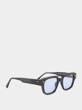 Ahlem Rivoli Black and Sky Blue Sunglasses