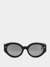 Ahlem Black and Grey Gradient Art Deco Sunglasses