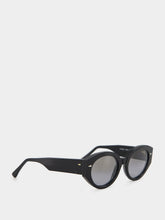 Ahlem Black and Grey Gradient Art Deco Sunglasses