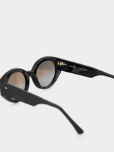 Ahlem Black and Grey Gradient Art Deco Sunglasses