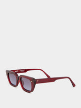 Ahlem Jeanne Sunglasses in Burgundy and Blue Gradient