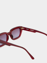 Ahlem Jeanne Sunglasses in Burgundy and Blue Gradient