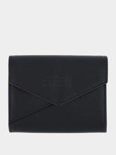 MM6 Maison Margiela Black Leather Flap Wallet
