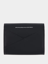 MM6 Maison Margiela Black Leather Flap Wallet