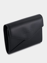 MM6 Maison Margiela Black Leather Flap Wallet
