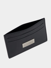 MM6 Maison Margiela Black Leather Cardholder with Logo