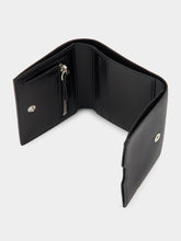 MM6 Maison Margiela Black Leather Numeric Tri-Fold Wallet