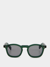 Eyevan 7285 Bottle Green Sadler Round Sunglasses