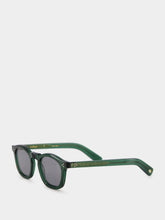 Eyevan 7285 Bottle Green Sadler Round Sunglasses