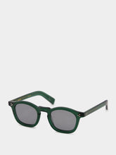 Eyevan 7285 Bottle Green Sadler Round Sunglasses