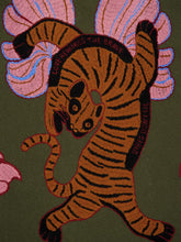 Paula Saphire Duffel Bag Embroidered Knitted Cape