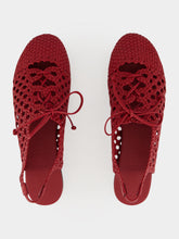 HEREU Cherry Sardana Woven Slingback Sandals