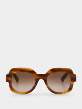 Emmanuelle Khanh Flamme Havana Satin Sunglasses