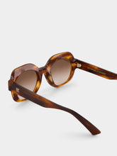 Emmanuelle Khanh Flamme Havana Satin Sunglasses