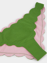 Marysia Green Antibes Scalloped Bikini Bottom