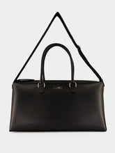 MM6 Maison Margiela Black Leather Bauletto Weekend Bag