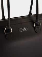MM6 Maison Margiela Black Leather Bauletto Weekend Bag