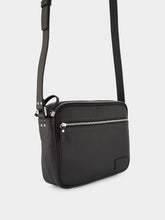 MM6 Maison Margiela Black Leather Messenger Bag