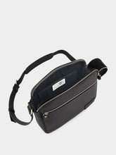MM6 Maison Margiela Black Leather Messenger Bag