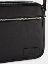 MM6 Maison Margiela Black Leather Messenger Bag