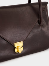 Marni Brown Leather E/W Shoulder Bag