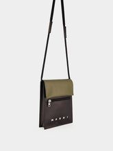 Marni Deep Sage and Black Tribeca Pouch