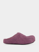 Marni Light Lilac Calf Hair Fussbett Sabot
