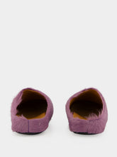 Marni Light Lilac Calf Hair Fussbett Sabot